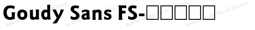Goudy Sans FS字体转换
